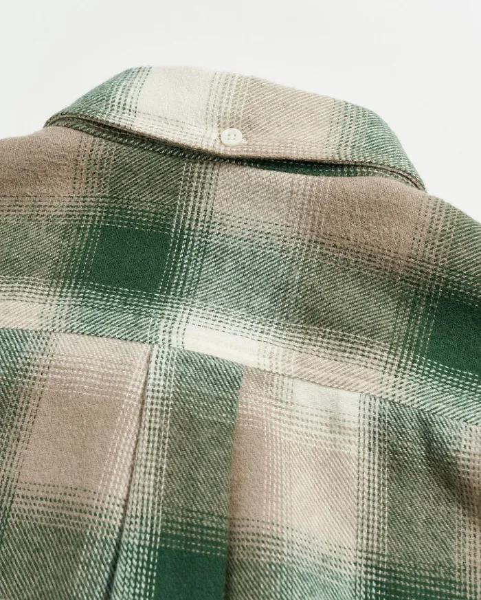 Shirting Men Billy Reid Flannel Bold Plaid Tuscumbia Shirt Bd Naturalgreen