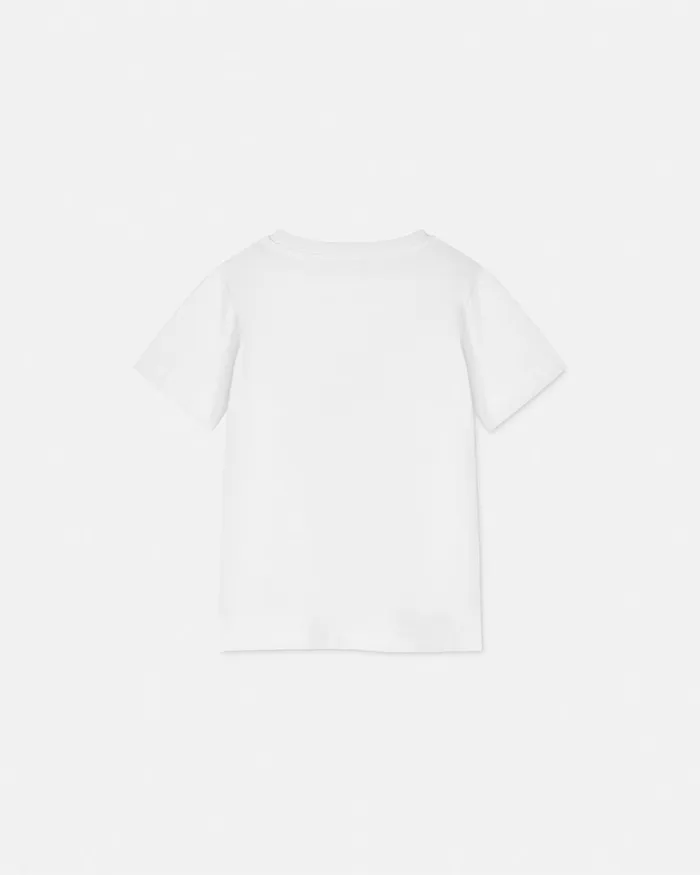 Shirts and Tshirts Kids Versace Falling Flowers Logo TShirt Whiteprint