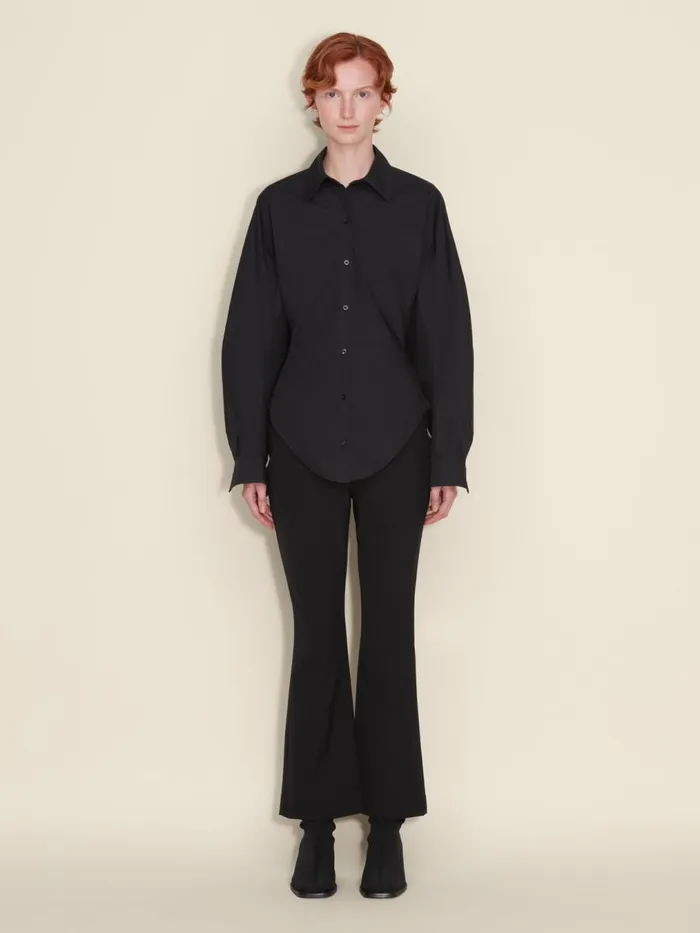 Shirts and Tops Women Holzweiler Cyra Ribbed Side Shirt Black