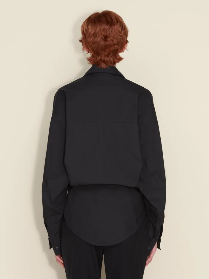 Shirts and Tops Women Holzweiler Cyra Ribbed Side Shirt Black