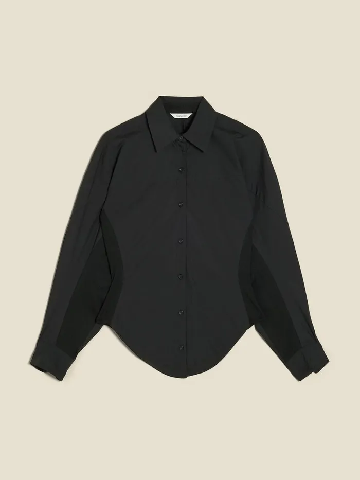 Shirts and Tops Women Holzweiler Cyra Ribbed Side Shirt Black