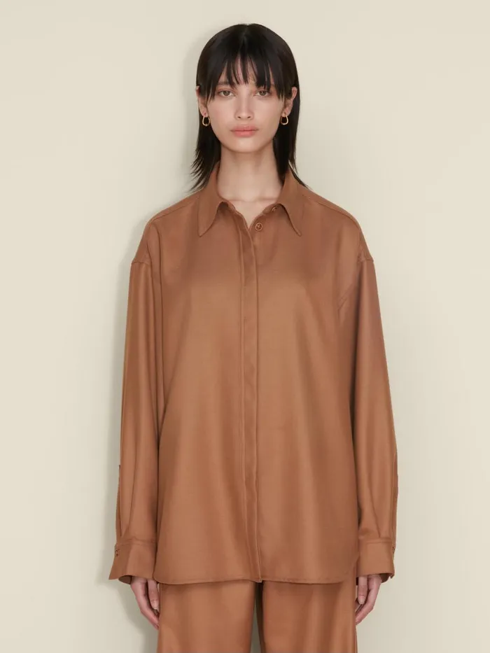 Shirts and Tops Women Holzweiler Dais Shirt Camel