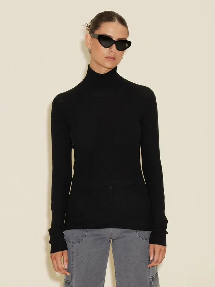 Shirts and Tops Women Holzweiler Sara Merino Turtle Black