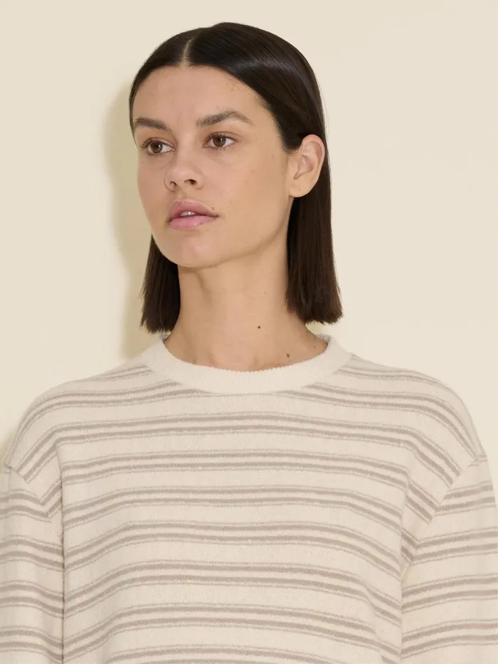 Shirts and Tops Women Holzweiler Street Striped Long Sleeve Beige Mix