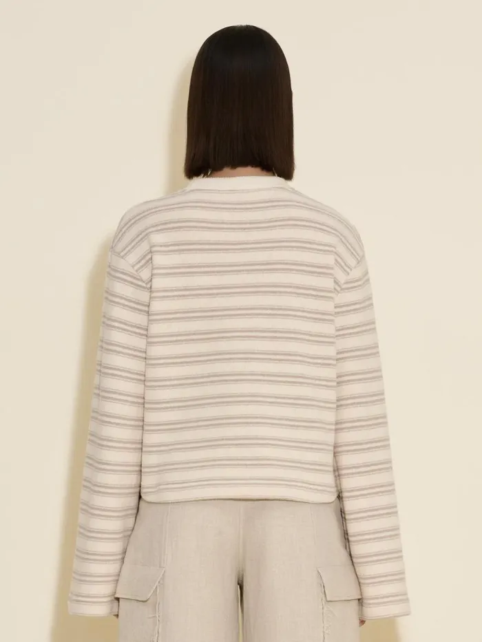 Shirts and Tops Women Holzweiler Street Striped Long Sleeve Beige Mix
