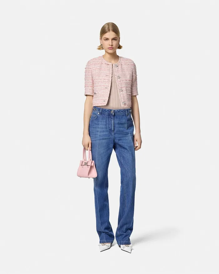 Shirts and Tops Women Versace Knit Tank Top Light Pink