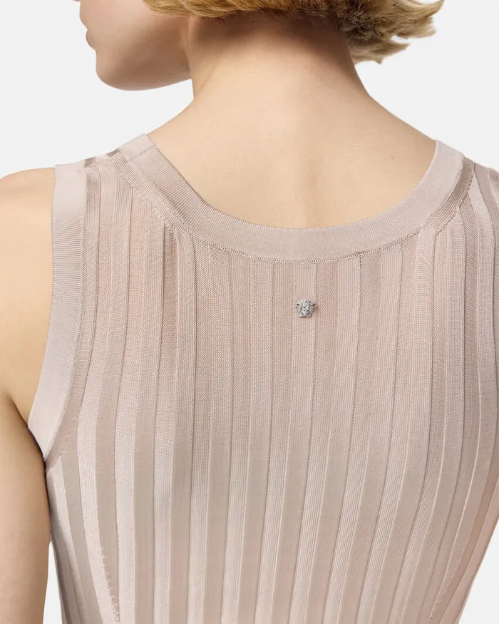 Shirts and Tops Women Versace Knit Tank Top Light Pink