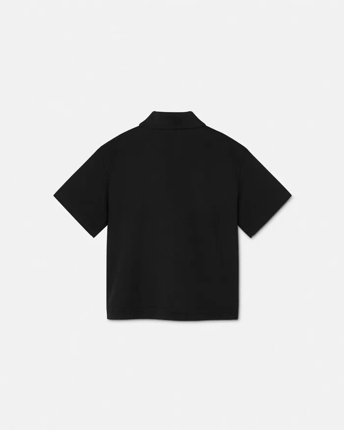 Shirts Kids Versace Barocco Overshirt Black