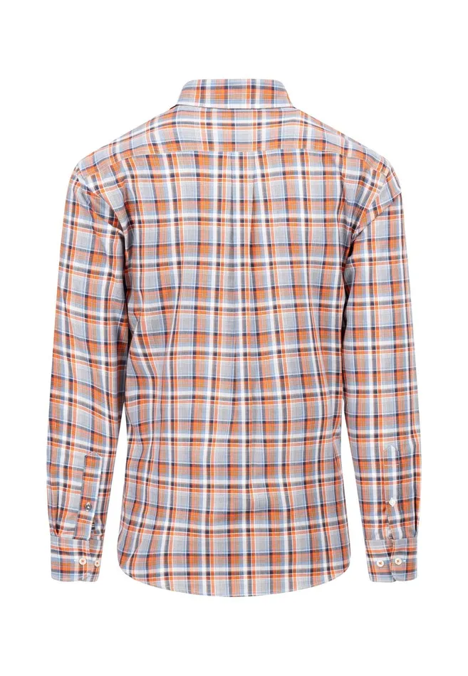 Shirts Men FYNCHHATTON Carroted Shirt With Buttondown Collar Grass Greenflamelight Khaki