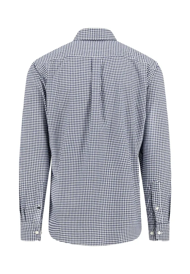 Shirts Men FYNCHHATTON Checked Shirt Made Of Soft Cotton Turf Greenpoppy Rednavysplashy Ocean