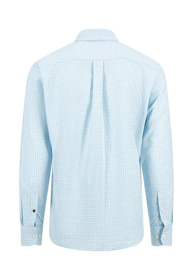 Shirts Men FYNCHHATTON Checked Shirt Made Of Soft Cotton Turf Greenpoppy Rednavysplashy Ocean