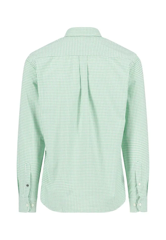 Shirts Men FYNCHHATTON Checked Shirt Made Of Soft Cotton Turf Greenpoppy Rednavysplashy Ocean