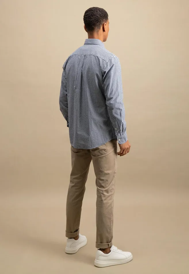 Shirts Men FYNCHHATTON Checked Shirt Made Of Soft Cotton Turf Greenpoppy Rednavysplashy Ocean