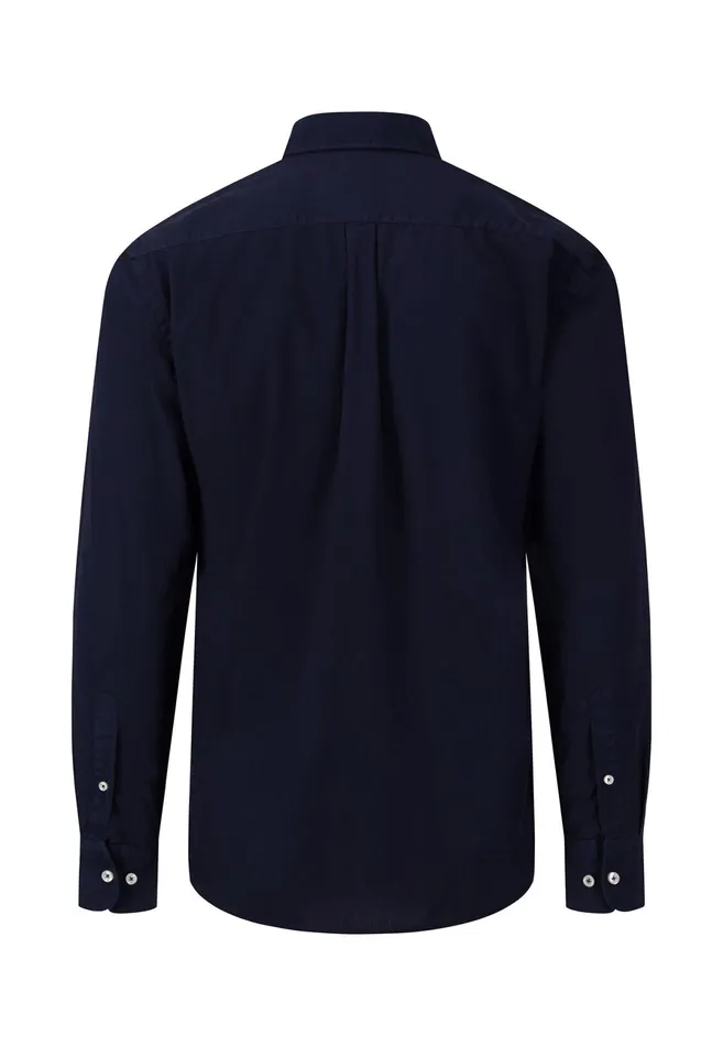 Shirts Men FYNCHHATTON Singlecolored Popeline Shirt With Buttondown Collar Soft Greencrystal Bluenavywhitedusty Lavender