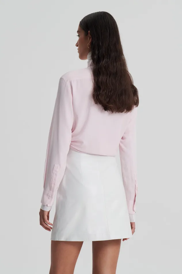 Shirts Scanlan Theodore Women SILK TIE FRONT SHIRT SOFTPINK