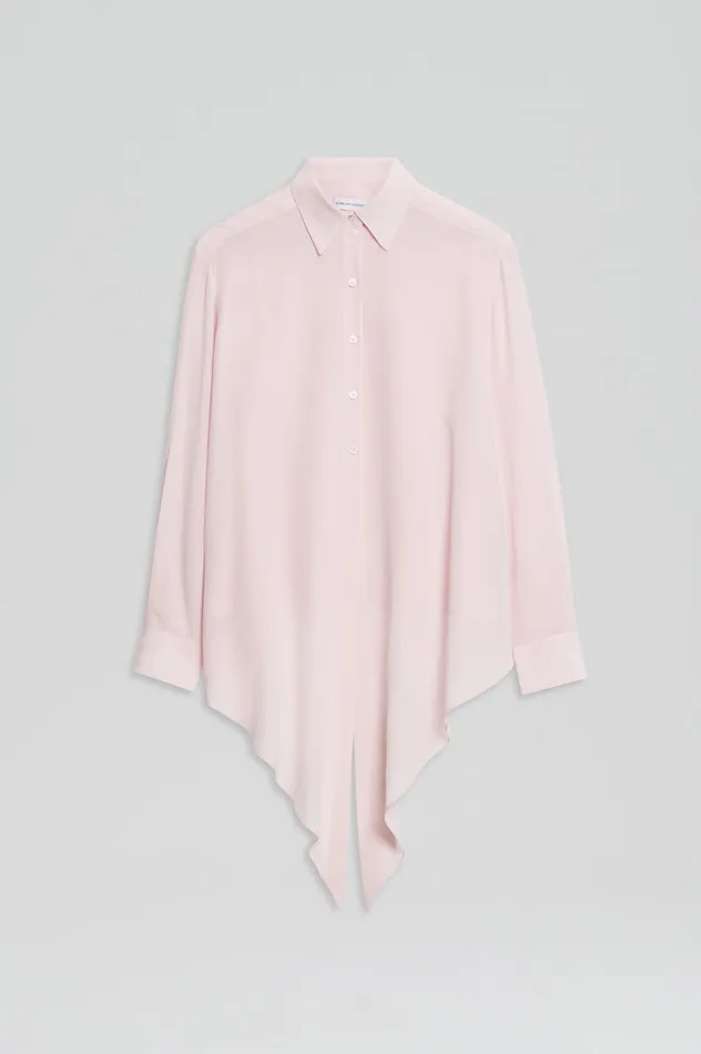 Shirts Scanlan Theodore Women SILK TIE FRONT SHIRT SOFTPINK