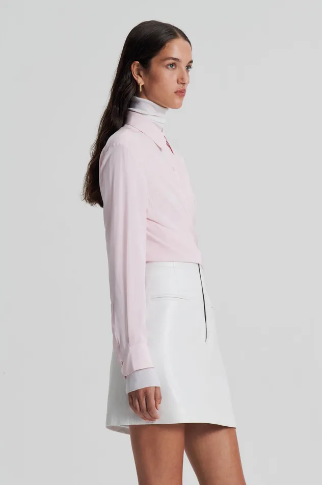 Shirts Scanlan Theodore Women SILK TIE FRONT SHIRT SOFTPINK
