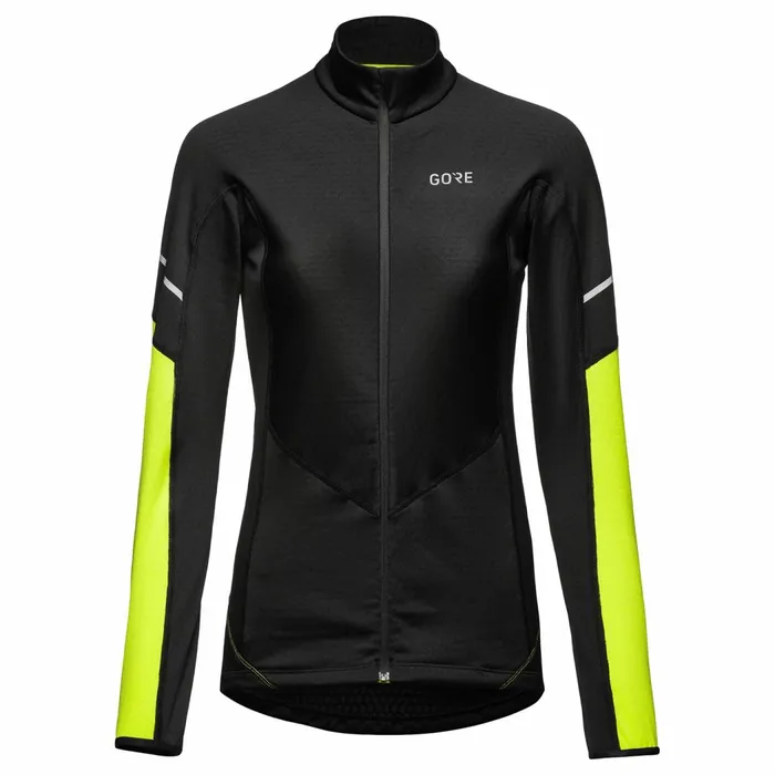 Shirts Women GOREWEAR M Women Thermo Long Sleeve Zip Shirt Neon Yellow Shirts Women GOREWEAR M Women Thermo Long Sleeve Zip Shirt Neon Yellow