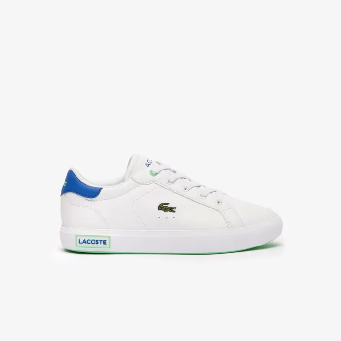 Shoes and Accessories Kids Lacoste Children039s Powercourt Sneakers Whiteblue 080 Shoes and Accessories Kids Lacoste Children039s Powercourt Sneakers Whiteblue 080