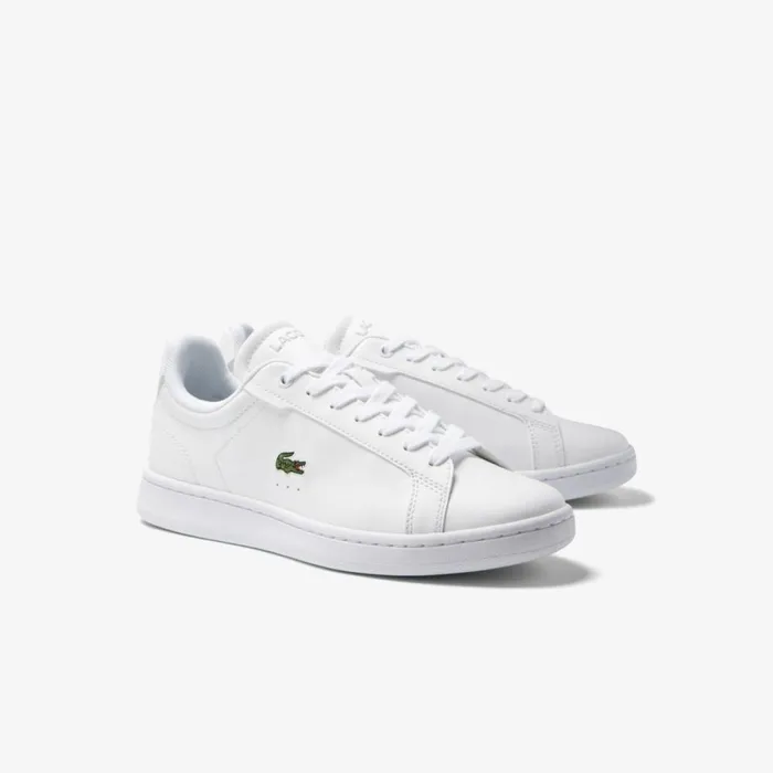 Shoes and Accessories Kids Lacoste Juniors039 Carnaby Pro BL Tonal Sneakers Whitewhite 21g