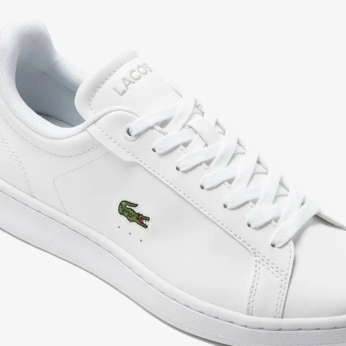 Shoes and Accessories Kids Lacoste Juniors039 Carnaby Pro BL Tonal Sneakers Whitewhite 21g