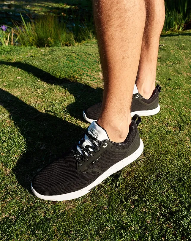 Shoes Casual Shoes TravisMathew THE DAILY PRO HYBRID PRINT SHOE Blackwhite