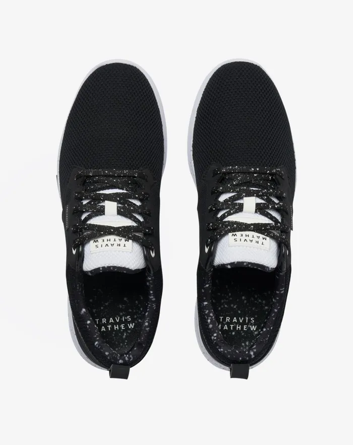 Shoes Casual Shoes TravisMathew THE DAILY PRO HYBRID PRINT SHOE Blackwhite