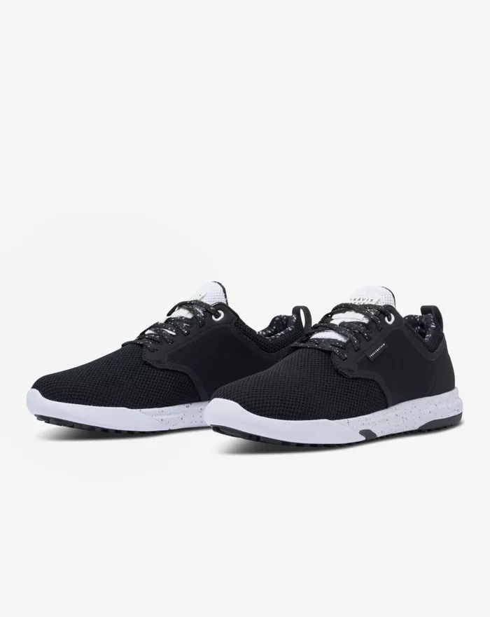 Shoes Casual Shoes TravisMathew THE DAILY PRO HYBRID PRINT SHOE Blackwhite