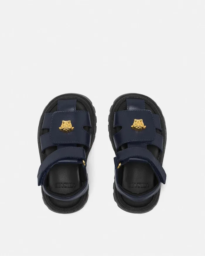 Shoes Kids Versace La Medusa Baby Sandals Blue