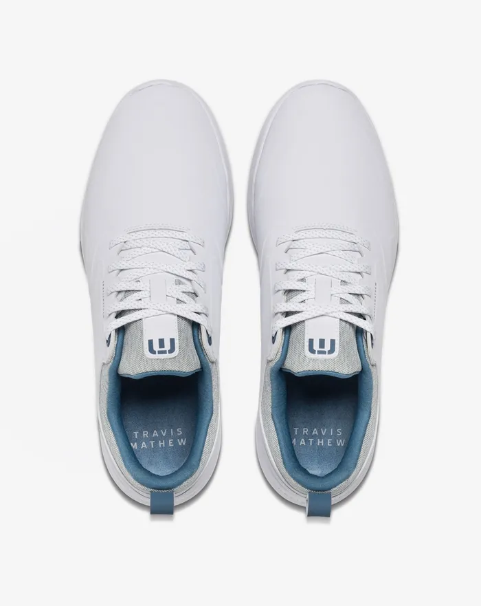 Shoes Performance Shoes TravisMathew The Daily Pro Plus Golf Shoe Whiteblue