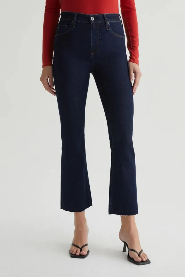 SHOP Trina Turk ALL BOTTOMS AG DARK WASH FARRAH CROPPED BOOTCUT JEAN
