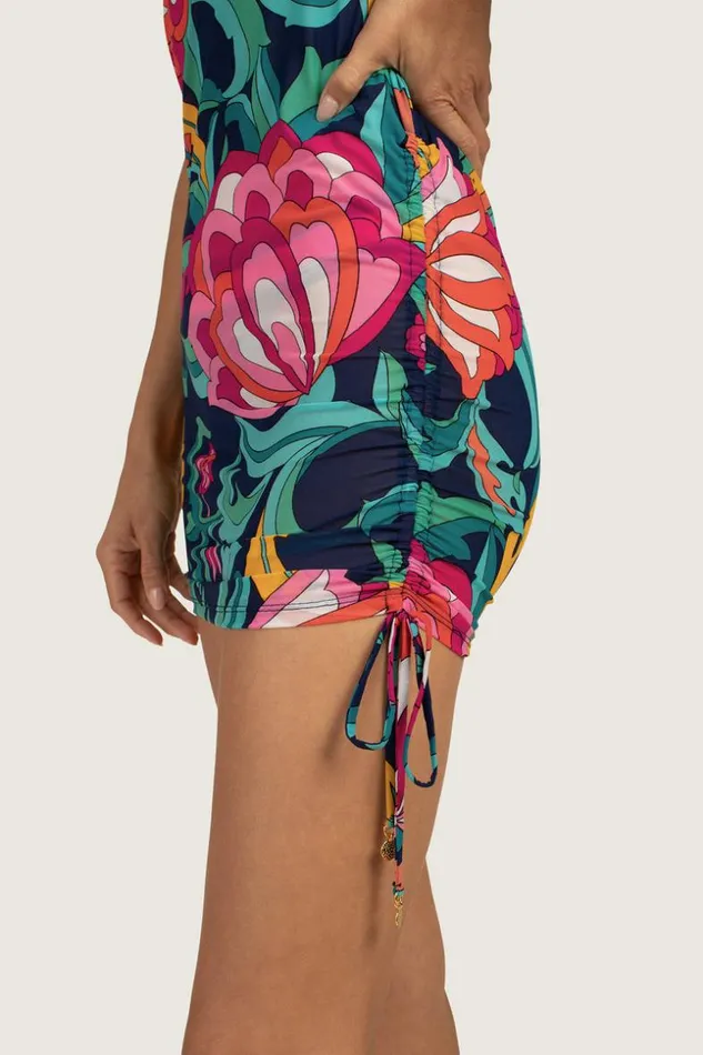 SHOP Trina Turk MATCHING SWIM SETS INDIA GARDEN CINCH SHIRT DRESS