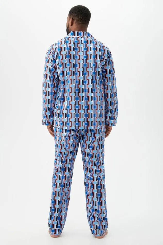 SHOP Trina Turk MEN039S SLEEPWEAR SANTA INEZ MEN039S LONG SLEEVE LONG PANT JERSEY PJ SET