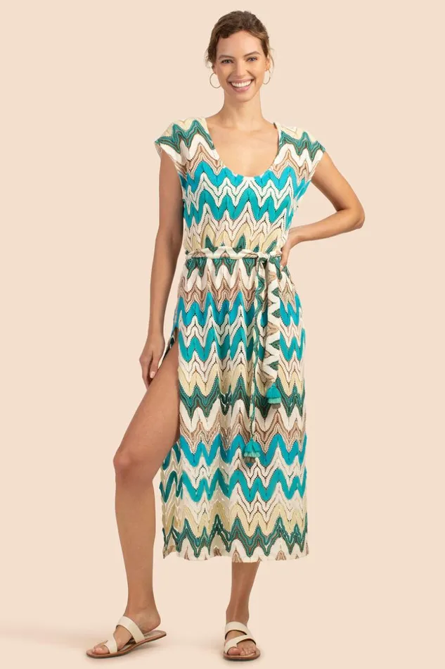 SHOP Trina Turk SWIM COVER UPS PALISADES CROCHET COLUMN DRESS