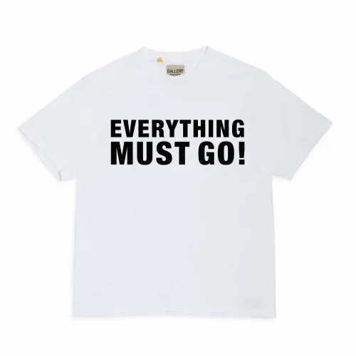Short Sleeve Men Gallery Dept EVERYTHING MUST GO TEE White