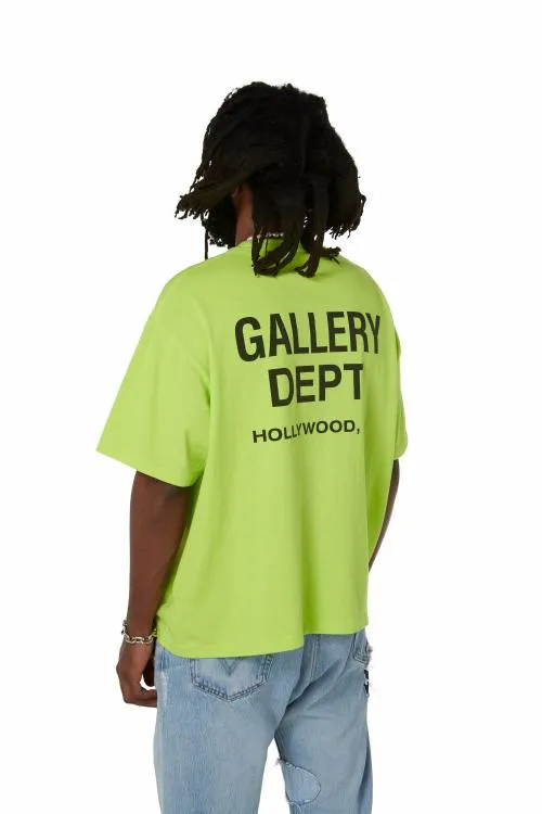 Short Sleeve Men Gallery Dept SOUVENIR TEE Lime Green