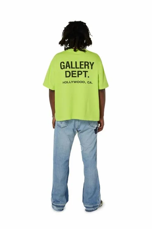 Short Sleeve Men Gallery Dept SOUVENIR TEE Lime Green