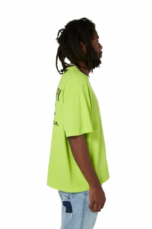 Short Sleeve Men Gallery Dept SOUVENIR TEE Lime Green