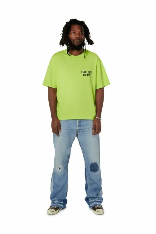 Short Sleeve Men Gallery Dept SOUVENIR TEE Lime Green