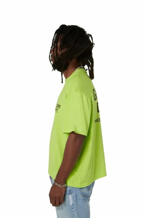 Short Sleeve Men Gallery Dept SOUVENIR TEE Lime Green