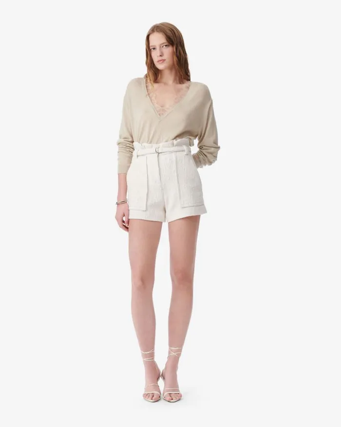 Shorts and Skirts Women IRO VANAY BELTED TWEED SHORTS