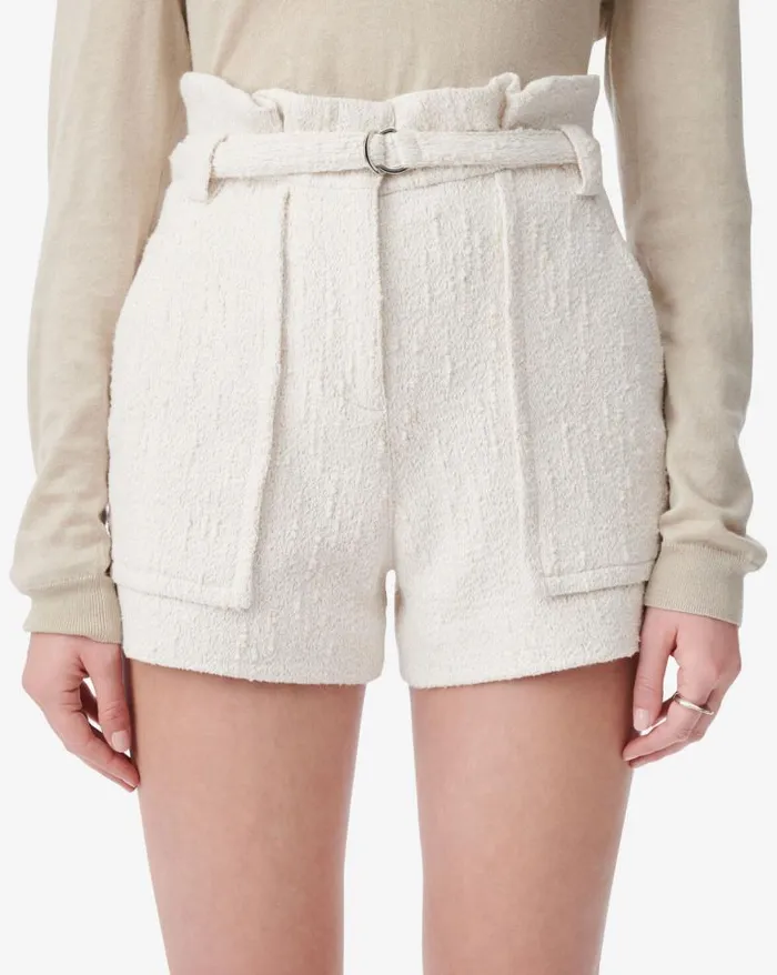 Shorts and Skirts Women IRO VANAY BELTED TWEED SHORTS