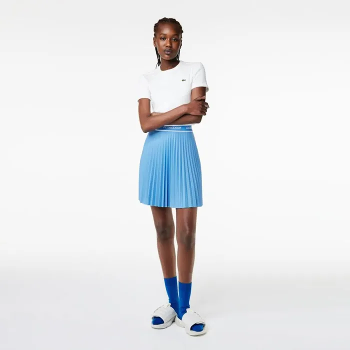 Shorts and Skirts Women Lacoste Women039s Pleated Skirt Ethereal Blue L99