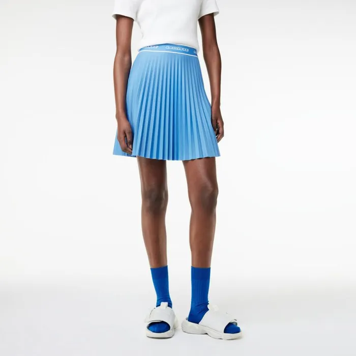 Shorts and Skirts Women Lacoste Women039s Pleated Skirt Ethereal Blue L99