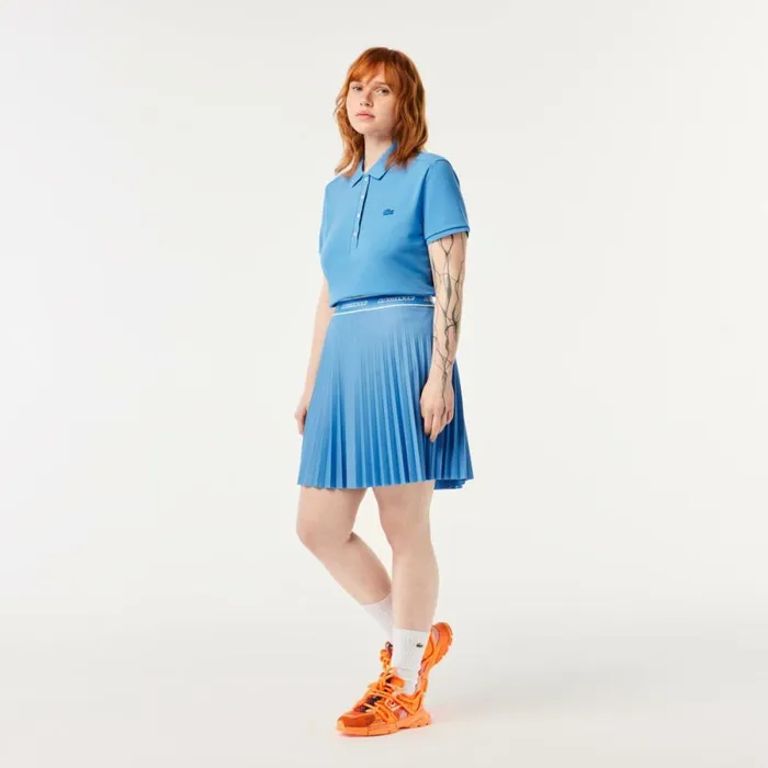 Shorts and Skirts Women Lacoste Women039s Pleated Skirt Ethereal Blue L99