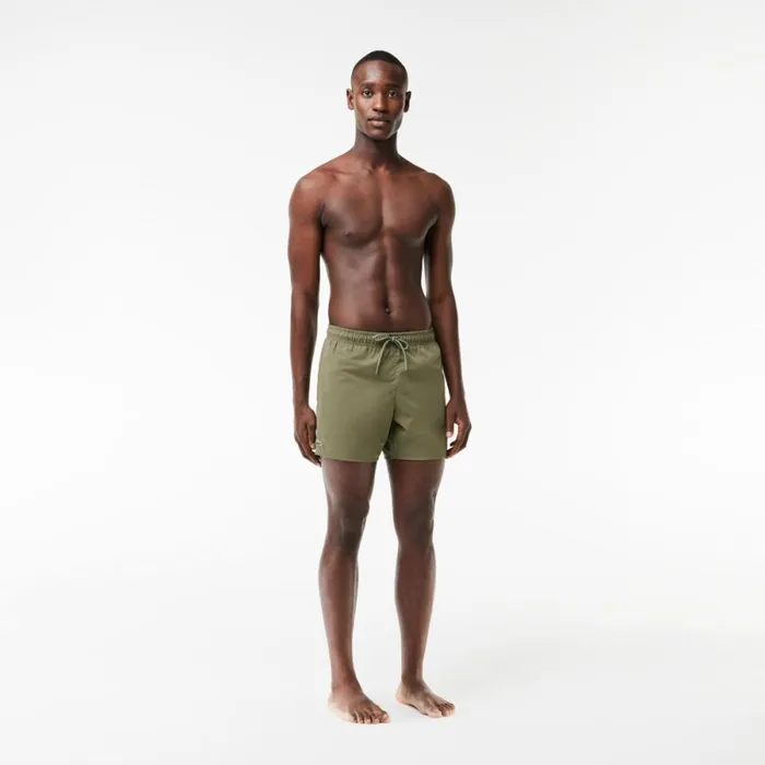 Shorts and Swim Men Lacoste Men039s Lightweight Swim Shorts Khaki Green Green 8k7