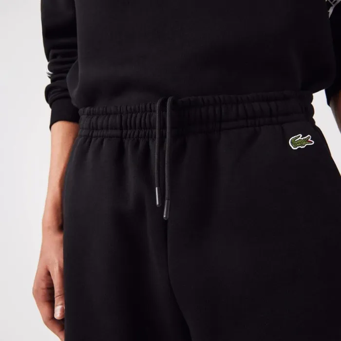 Shorts and Swim Men Lacoste Men039s Printed Bands Brushed Fleece Shorts Black 031