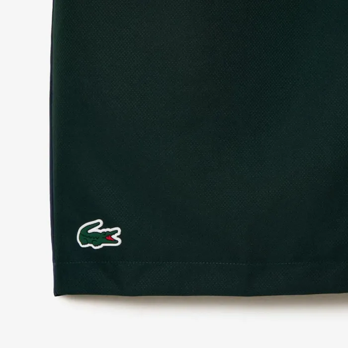 Shorts and Swim Men Lacoste Men039s Regular Fit Recycled Fiber Tennis Shorts Green Navy Blue White 7up