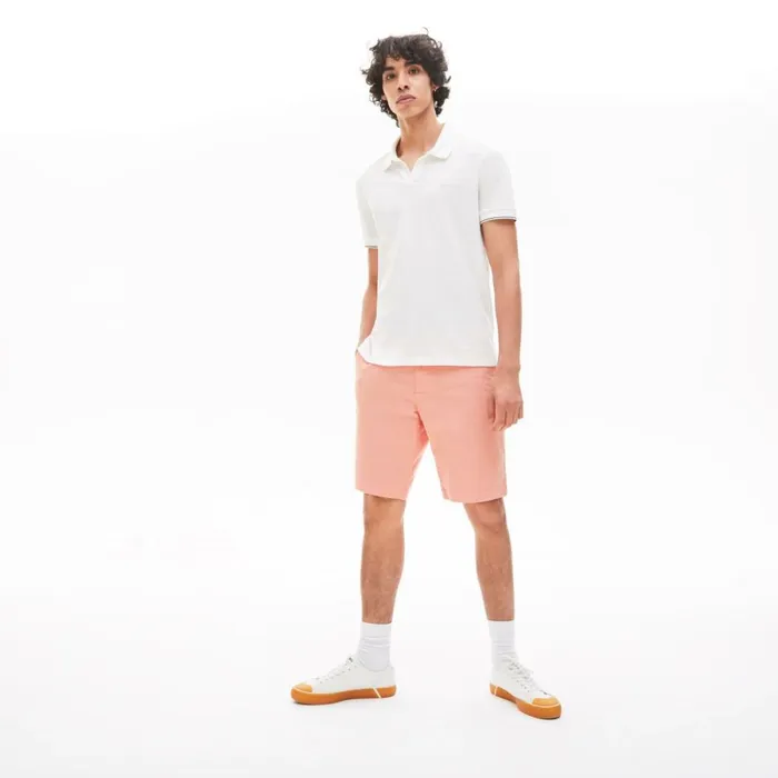 Shorts and Swim Men Lacoste Men039s Slim Fit Stretch Gabardine Shorts Pink 5mm