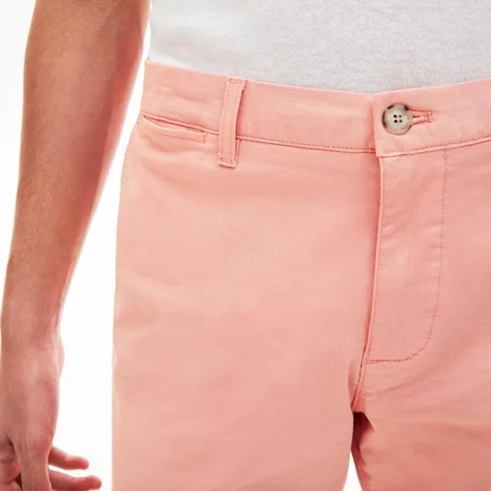 Shorts and Swim Men Lacoste Men039s Slim Fit Stretch Gabardine Shorts Pink 5mm